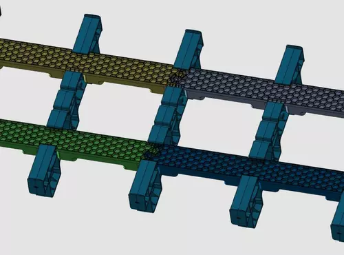 Kunststof Stack-Up pallet van Kwakman Groep