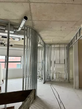 Stalen frame in ronde vorm