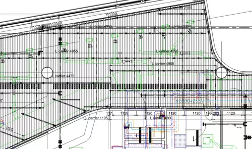 voorbeeld detail tekening richting lamellen