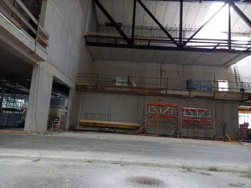 zaal in ruwbouwfase
