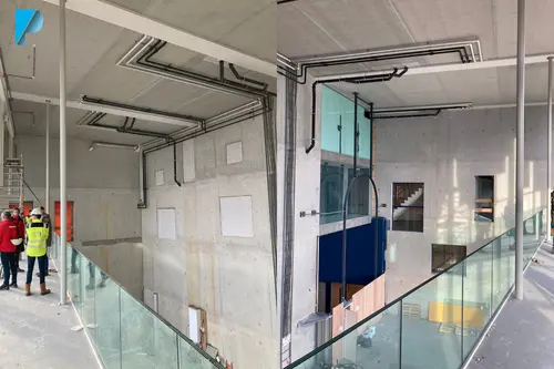 Beelden tijdens werkzaamheden Innovation Gallery 