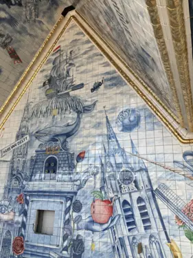 detail tegelwerk zadeldak