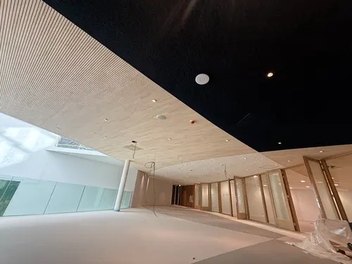Overgangen gipsplafonds naar houten plafonds 2