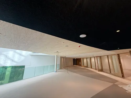 Overgangen gipsplafonds naar houten plafonds