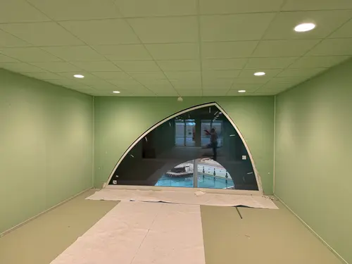 Rond gebogen en conisch gipsplafond 2