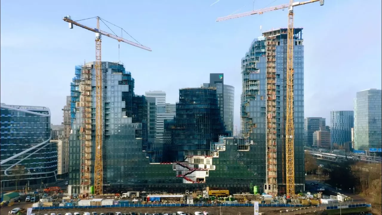 MVRDV | Valley tops out in Amsterdam’s Zuidas district | 2015 thumbnail